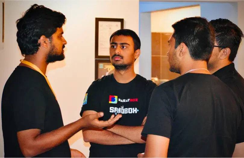 Group discussion at the Dojima Hyderabad event.